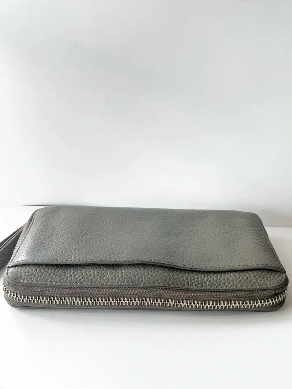 All Saints Gray Wristlet Phone Holder